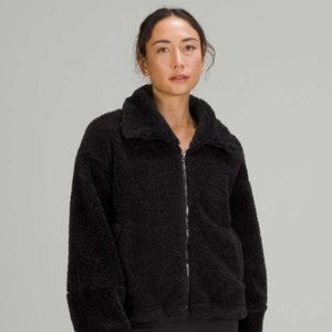 Lululemon Cinchable Fleece Zip-Up *Black Size 6